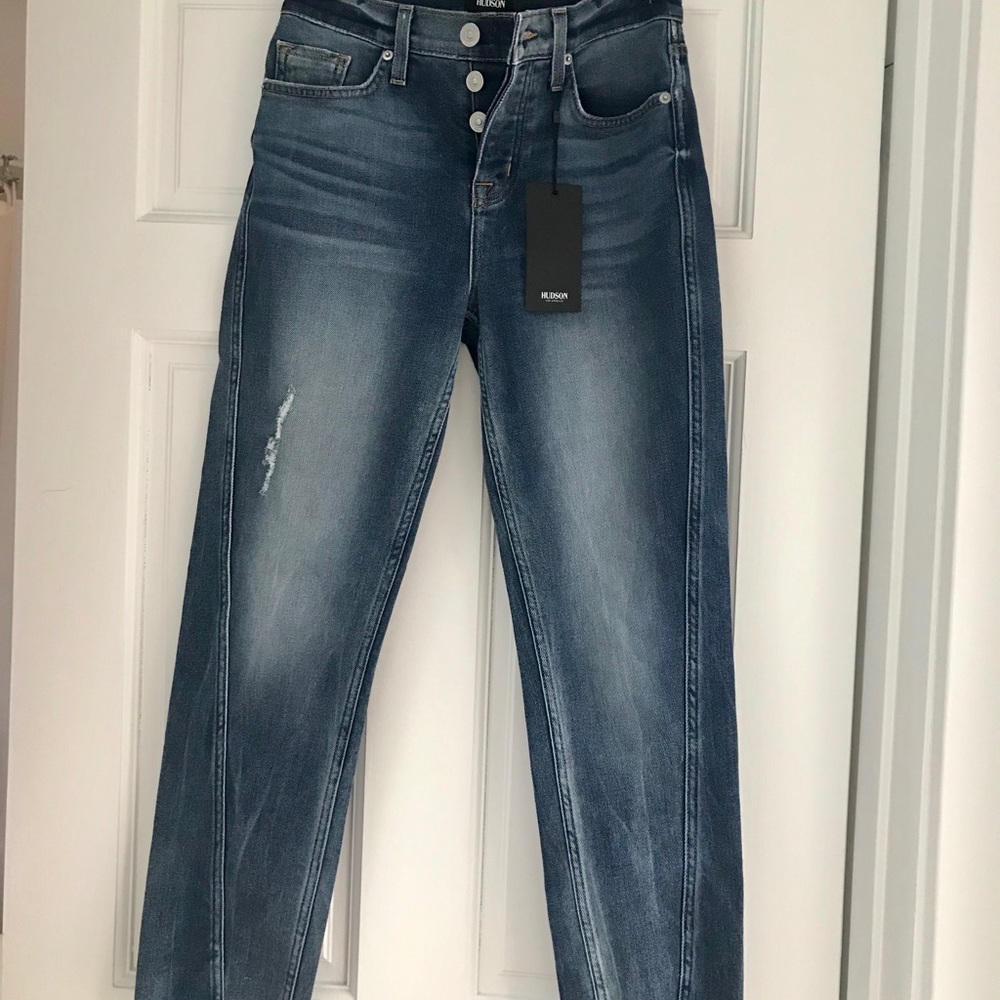 Hudson Jeans “Rival” high rise, straight, ankle